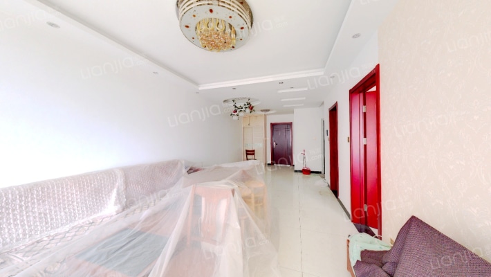 此房是全南两居 主卧客厅朝南 采光充足-客厅