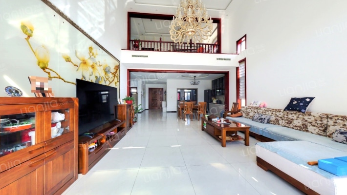 涿州开发区竹语堂独栋别墅房本满二精装诚意出搜-客厅A