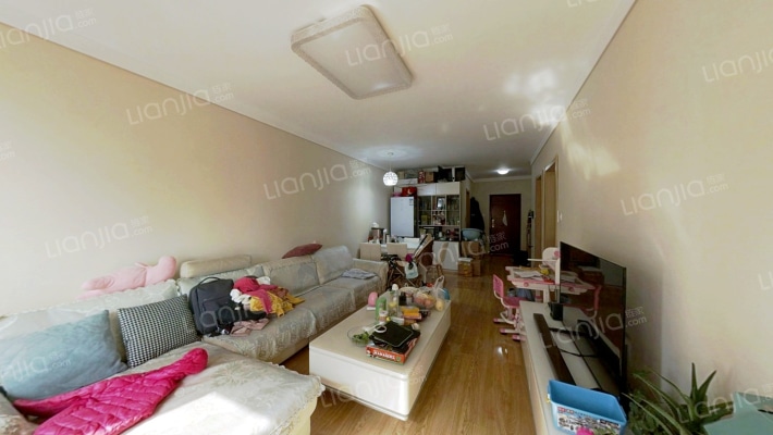 鸿坤理想湾全朝阳三居室，可贷款，证满二。-客厅