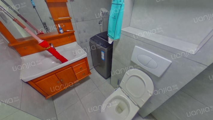 拉德芳斯一居精装复式带家具家电美的物业-卫生间