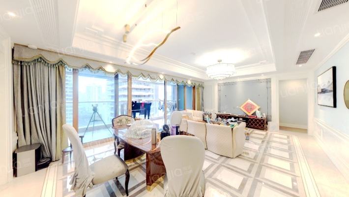 江北嘴东 高品质 精装大平层 横厅板式大四房-客厅