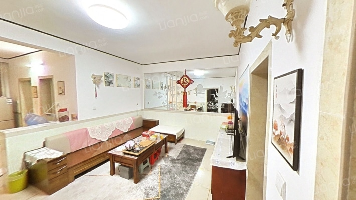 华新 青峰街 单位家属院 精装修2室2厅 拎包入住-客厅