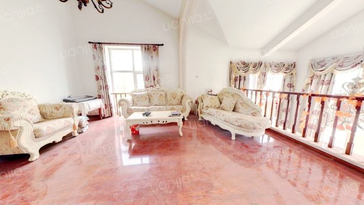 别墅法式独栋精装修带南向大花园300平附百平半地下-客厅B