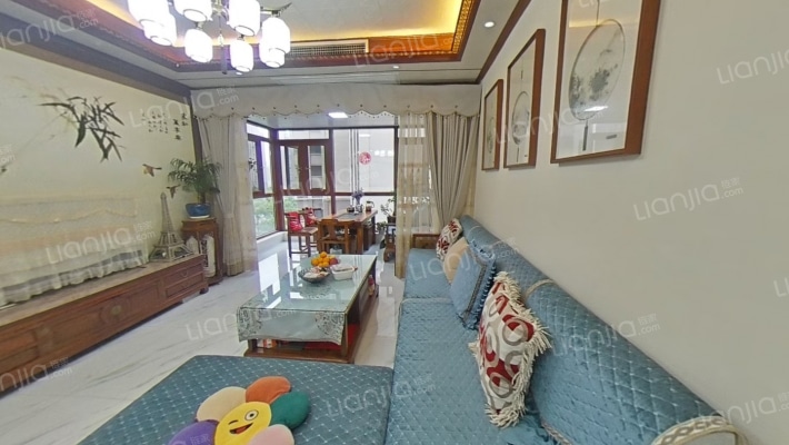 华耀碧桂园 房东中式精装4房 实木家具 通透户型-客厅