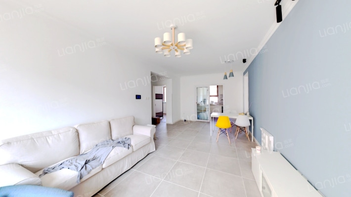 全屋进口材料乐华梅兰设计精装修南北通透三居室拎包住-客厅