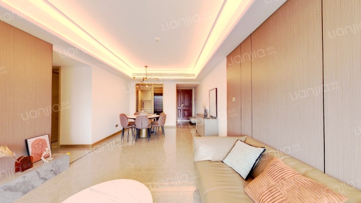 印江州一期新上精装四房品质大平层，带家电户型方正-客厅