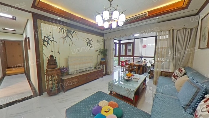 华耀碧桂园 房东中式精装4房 实木家具 通透户型-客厅