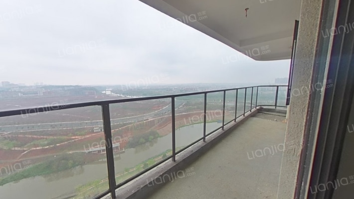 高新未来城一期 陆家新区360度一线江景大平层来袭-阳台