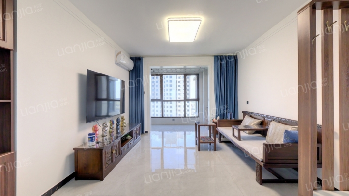 南北通透三居， 集中供暖 人车分流-客厅