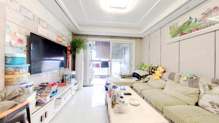 滨江新小区精装三房一卫采光楼层家具家电打包卖-客厅