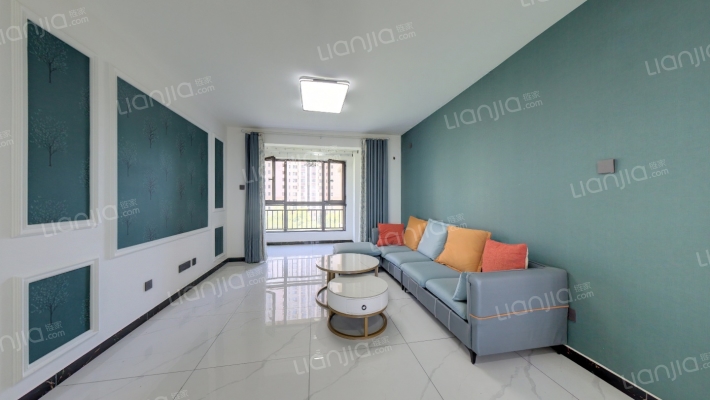 样板间户型三居，双通透户型，精装优选房-客厅