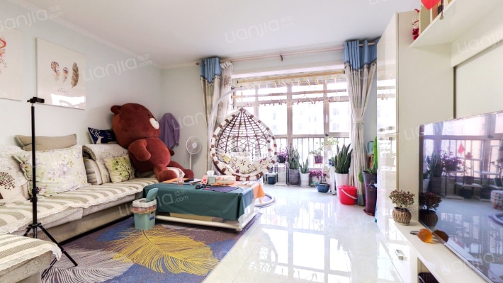 双塔社区，凯旋门精装电梯房两居，好楼层-客厅