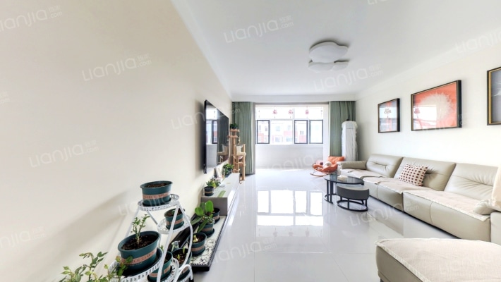 双语大三居 125平精装 南北通透  满五带小房-客厅