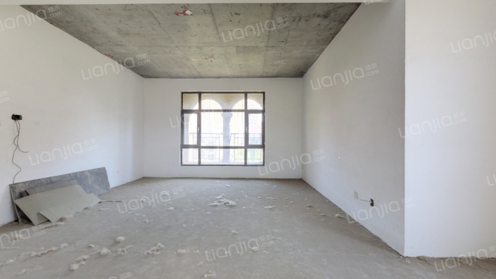 房子是上叠别墅，带电梯 随时看房，纯别墅区-客厅