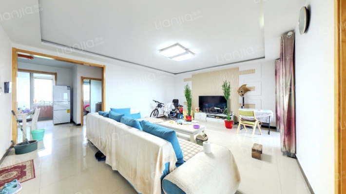 名流城市尊邸 出门既是德信公园 精装i徐价格可议-客厅