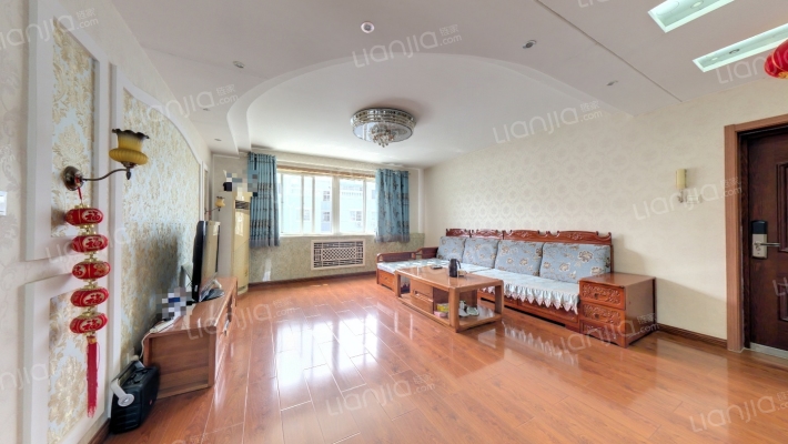 南北通透大四居,南北双阳台满五税费低开发区大社区-客厅