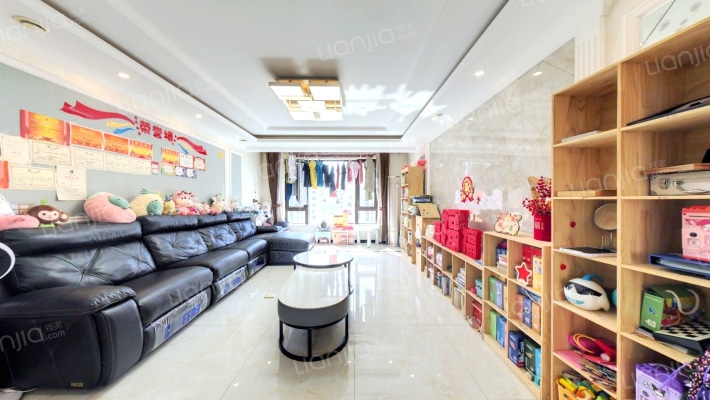 精装修 H户型 2卫 西边户 满二 高楼层 看房方便-客厅