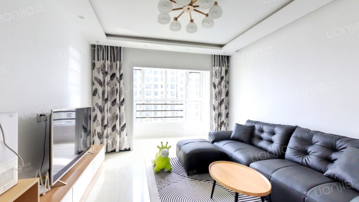 德信公园 观景大两居 三阳开泰 精装修 没怎么住国过-客厅