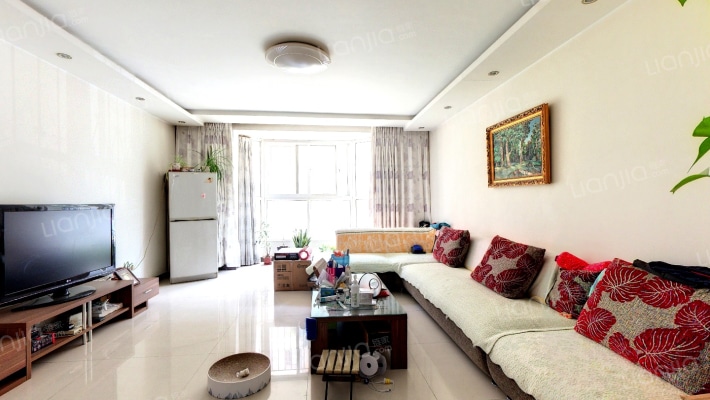 德信公园旁 方正三居室 精装修 拎包入住-客厅