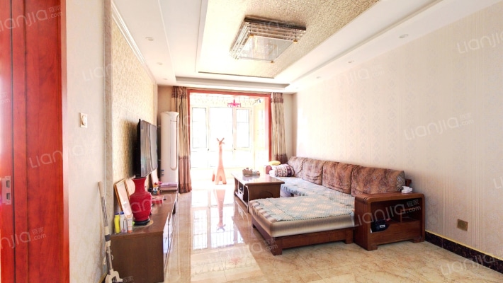 全阳两居低楼层行走方便落地阳台阳光无限精装修-客厅