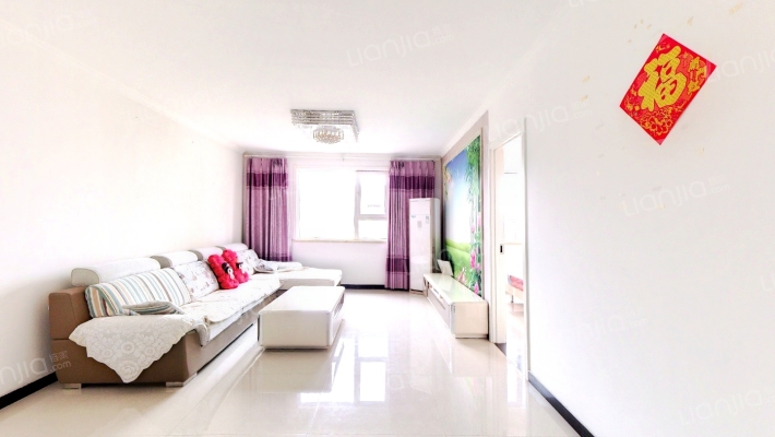 南北通透  两居室 婚房精装修  采光很好-客厅