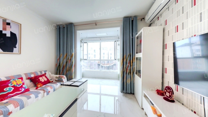 天地新城 精装婚房 大2居 南北通透 一梯两户 高楼观景-客厅