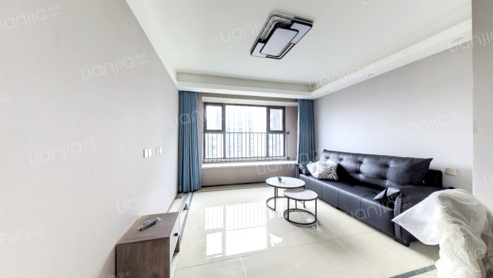 此房一梯两户，南北通透，中高楼层全天采光无遮挡-客厅