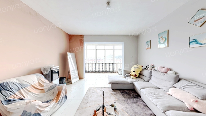 南北通透大三居简单装修 满五唯一 板楼集中供暖-客厅