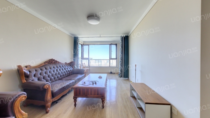 鸿坤理想湾西北朝向一居室，可贷款，证满二。-客厅