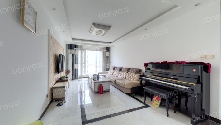 此房满二税少，南北通透格局，楼层好，视野宽阔-客厅