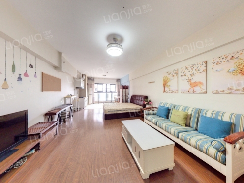 整租·重庆湾1号 1室1厅 东南/南