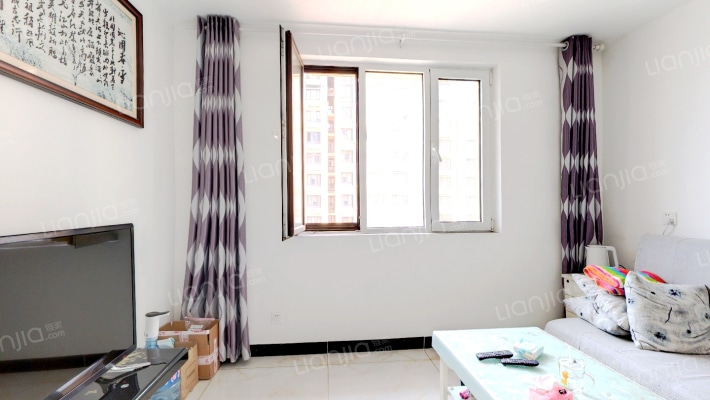 翡翠滨江 西北正规一居室 中高层 可观景德信公园-客厅