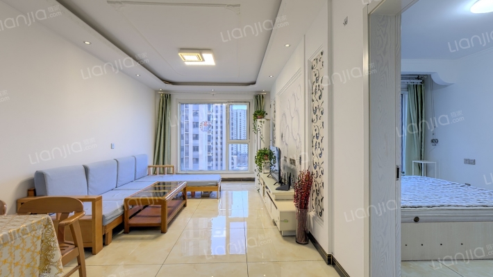 狮子城 精装两居 楼栋位置好 好楼层 视野佳-客厅