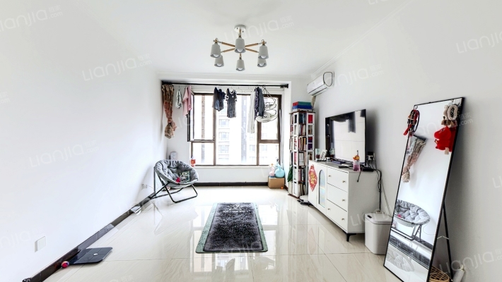 鸿坤理想湾 精装通透三居 拎包入住-客厅