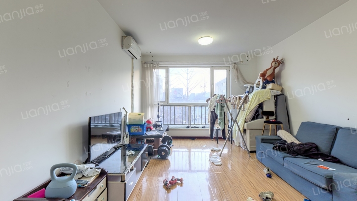 钻石广场，全南两居室，无遮挡，满二，简装，看房方便-客厅