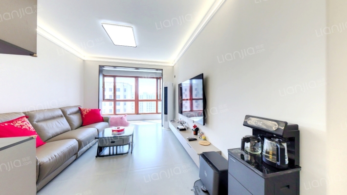 房本满二，过户税费低，采光好。楼层好小区环境优美。-客厅