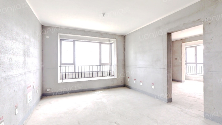 南北通透三居，毛坯房，不是样板间户型-客厅