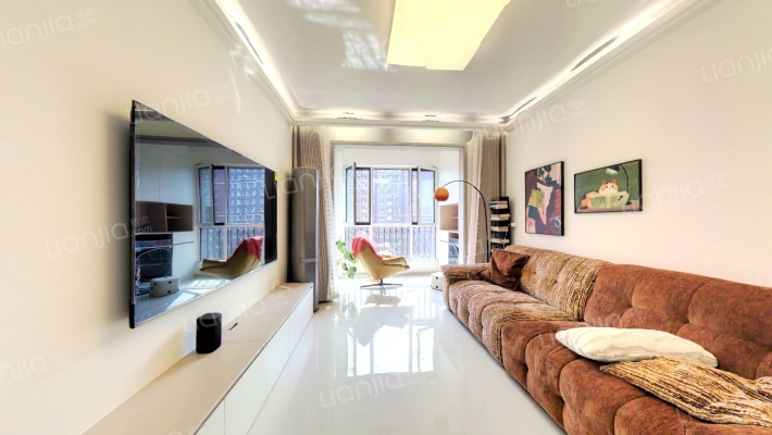 高铁东站牛津花园 精装全家电拎包住 满二-客厅