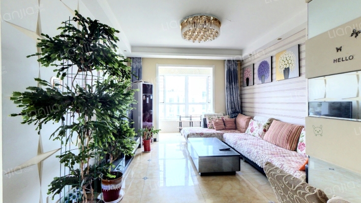 开发区 电梯房 精装 南北通透 两居，证满税少-客厅