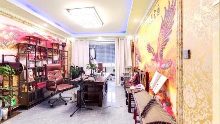 牛当花园 南北 通透大三居 带装修 有房本-客厅