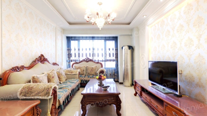 范阳路品质社区御景园40万精装修大两居拎包入住-客厅