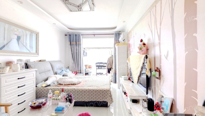 范阳主路旁 板楼三层两居室 精装修 集中供暖-卧室B