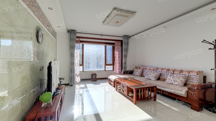 涿州高铁东站高铁新干线全明简装3居室，楼层高采光好-客厅