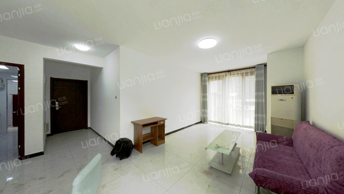 鸿坤理想湾北区 2室1厅 北 西南-客厅