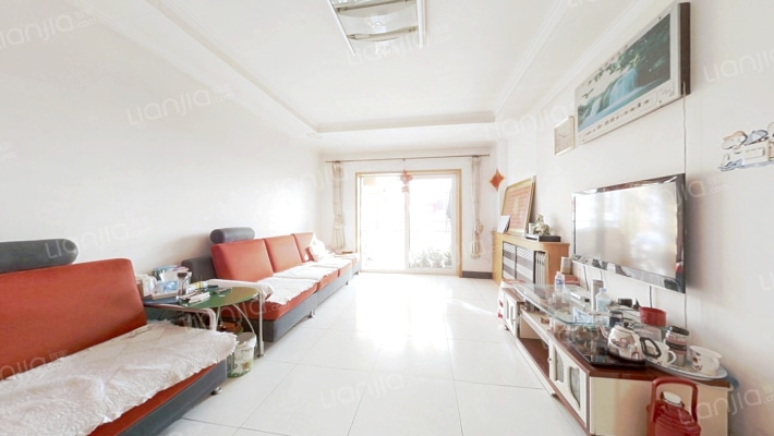 政法街旁精装修两居室出售南北通透户型号-客厅