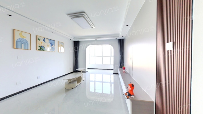 德信公园旁精装未住三居，中高楼层，-客厅