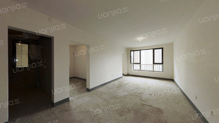 鸿坤理想湾中间楼层，采光充足，视野好-客厅