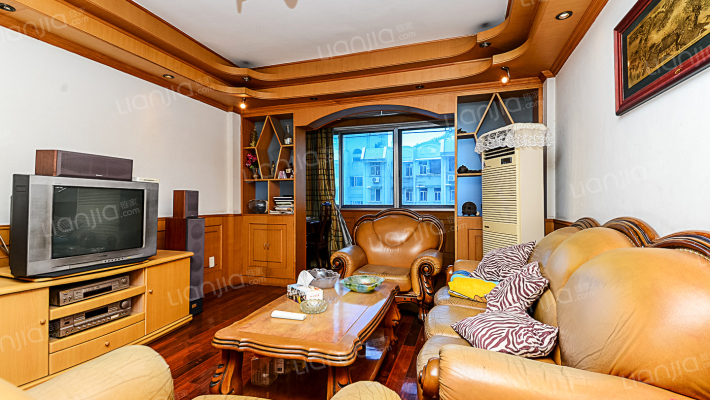 美政2000年房子,户型方正,大三房.视野采光佳-客厅