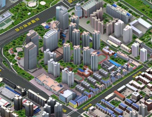 &nbsp;裕中西里全貌,图片原自e都市三维地图