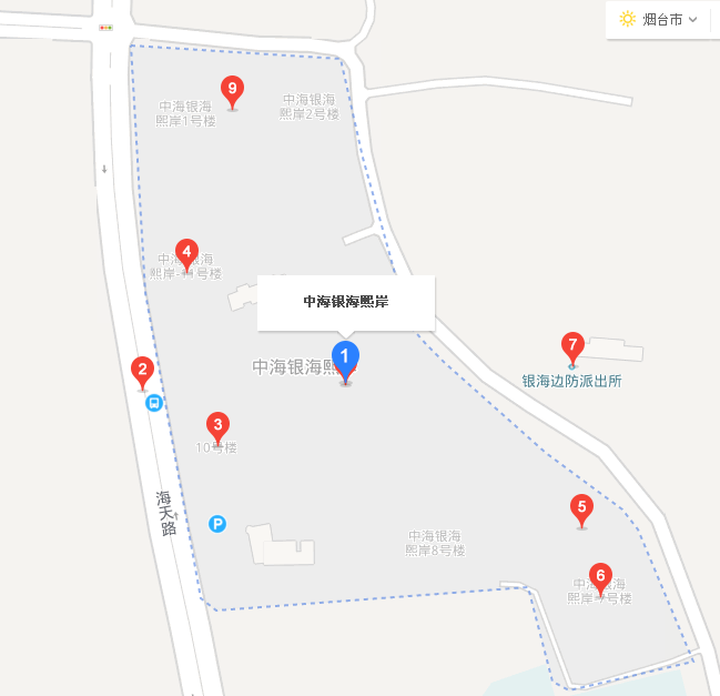 百度地圖中海銀岸熙岸